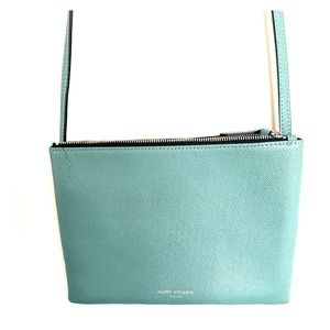 Kurt Geiger London teal Leather Crossbody
